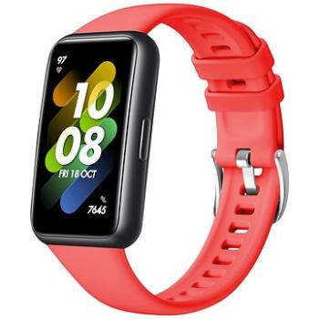 FIXED Silicone Strap pre Huawei Band 7 červený (FIXSSTB-1053-RD)