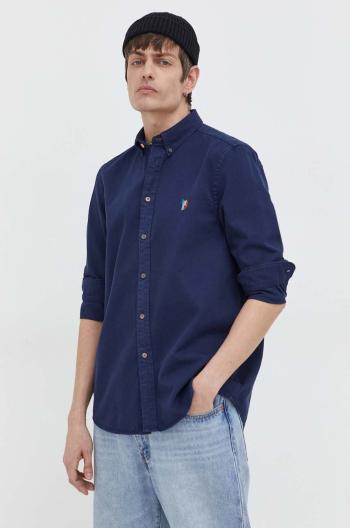 Bavlnená košeľa PS Paul Smith pánska, tmavomodrá farba, regular, s golierom button-down, M2R.708U.M21452