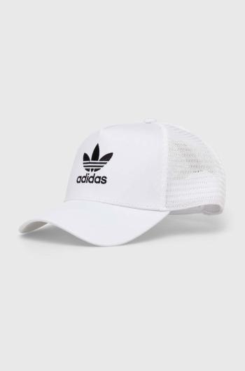 Šiltovka adidas Originals biela farba, s nášivkou, IS3015