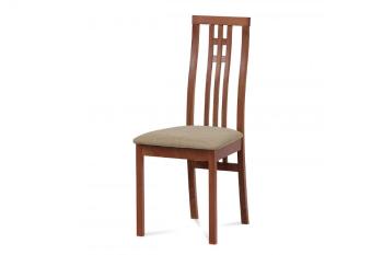 AUTRONIC BC-2482 TR3 jedálenská stolička, čerešňa/látka béžová