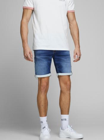 Modré rifľové kraťasy Jack & Jones Rick