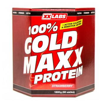 XXLABS 100% Gold maxx proteín jahoda vrecká 60 x 30 g