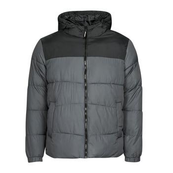 Jack & Jones  Bundy JJCHILI PUFFER HOOD  Šedá