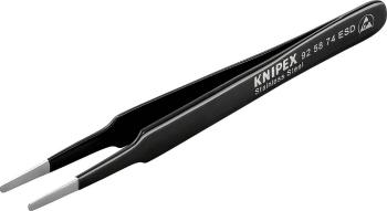 Knipex 92 58 74 ESD jemná pinzeta   plochý-guľatý 120 mm