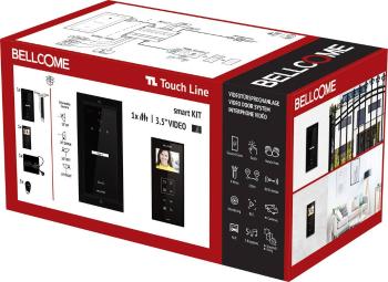 Bellcome VKM.P1F3.T3S4.BLB04 domové videotelefón káblový kompletný set 8-dielna čierna