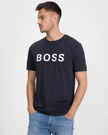 BOSS logo Tričko Modrá