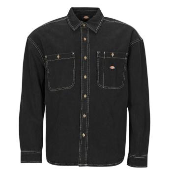 Dickies  HOUSTON LS SHIRT  Košele s dlhým rukávom Čierna