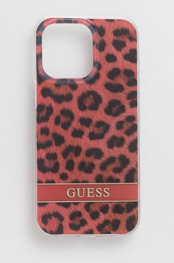 Puzdro na mobil Guess Iphone 13 Pro / 13 6,1'' červená farba