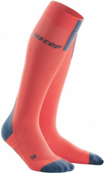 CEP Compression Tall 3.0 Coral-Grey II Bežecké ponožky