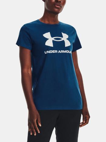 Under Armour UA W Sportstyle Logo SS Tričko Modrá