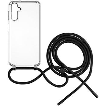 FIXED Pure Neck s čiernou šnúrkou na krk na Samsung Galaxy A14/A14 5G (FIXPUN-1072-BK)