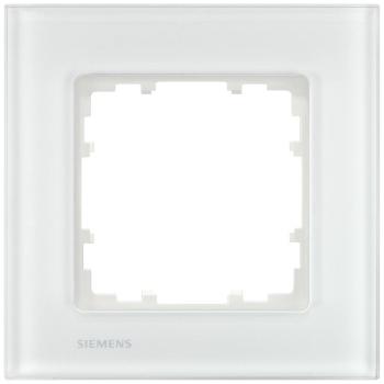 Siemens 1-násobný rámček  Delta biela 5TG12011