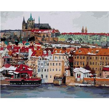 Maľovanie podľa čísel - Zimný Pražský hrad (HRAbz33162nad)