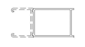 Rozširujúci profil pre bočnú zástenu SAT Walk-In Xmotion čierna SATWIXMPROFILROZC
