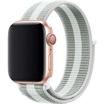 Eternico Airy na Apple Watch 42 mm/44 mm/45 mm  Elephant Gray with White stripe (AET-AWAY-ElGW-42)