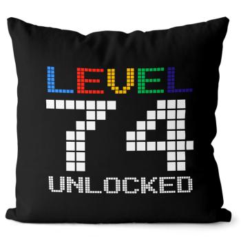 Vankúš Level unlocked (vek: 74, Velikost: 40 x 40 cm)