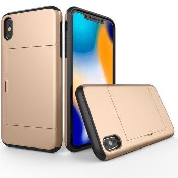 CARD Ochranný obal Apple iPhone XS Max zlatý