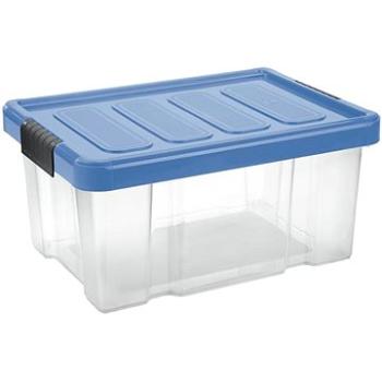 Tontarelli Box PUZZLE CLIP 14 l s vekom transparent/svetlo modrá; 40,5 × 29 × H 19 cm (8035637AS1)