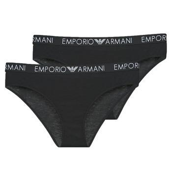 Emporio Armani  Klasické nohavičky BI-PACK BRIEF PACK X2  Čierna