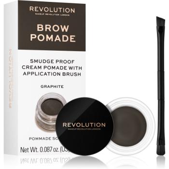 Makeup Revolution Brow Pomade pomáda na obočie odtieň Graphite 2.5 g