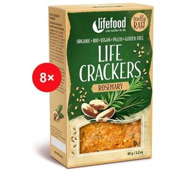 Lifefood CRACKERS, rozmarínové RAW BIO – 8 ks (1087)