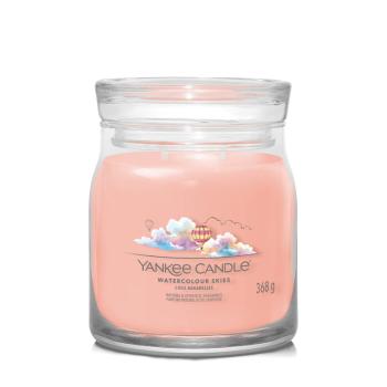 Yankee Candle Aromatická sviečka Signature sklo stredná Watercolour Skies 368 g