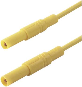 4 mm safety test lead, 2x straight plugs, 1 mm², 100 cm
