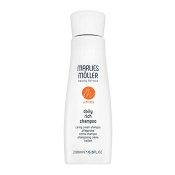 Marlies Möller Softness Daily Rich Shampoo uhladzujúci šampón pre nepoddajné a poškodené vlasy 200 ml