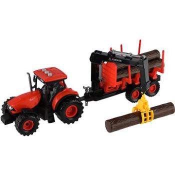 Teddies Traktor Zetor s vlekom a nákladným ramenom na zotrvačník (8592190863012)