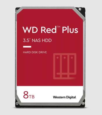 WD RED PLUS NAS WD80EFPX/8TB/3.5"/256MB cache/5640 RPM/215 MB/s/CMR