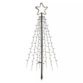 EMOS LED vianočný stromček kovový 180cm, studená biela, časovač DCTC02