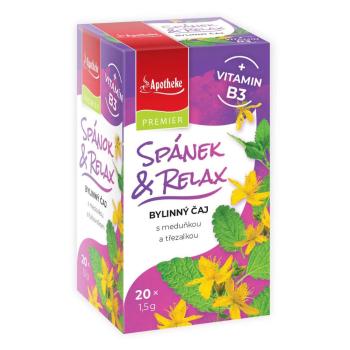 APOTHEKE Spánok a relax bylinný čaj + vitamín B3 20 sáčkov