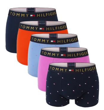 TOMMY HILFIGER - boxerky 5PACK premium cotton essentials print gift giving-M (77-88 cm)