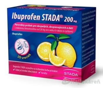 Ibuprofen STADA 200 mg na bolesť a horúčku 20 vrecúšok