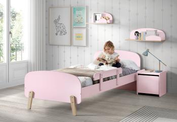 Detská posteľ VIPACK FURNITURE Kiddy ružová 200x90 cm