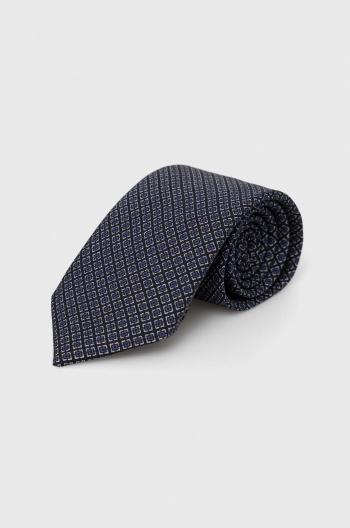 Hodvábna kravata Tiger Of Sweden tmavomodrá farba