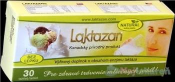 LAKTAZAN tablety enzým laktáza s príchuťou mäty 30 ks