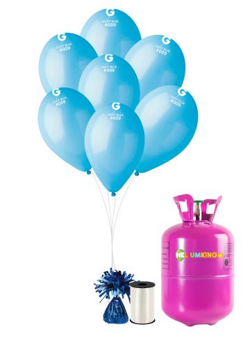 HeliumKing Hélium párty set s modrými balónikmi 20 ks