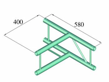 Alutruss DECOLOCK DQ2-PAT36V 2-bodová rampa T-kus 90 °