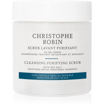 Christophe Robin Cleansing Purifying Scrub with Sea Salt čistiaci šampón s peelingovým efektom 75 ml