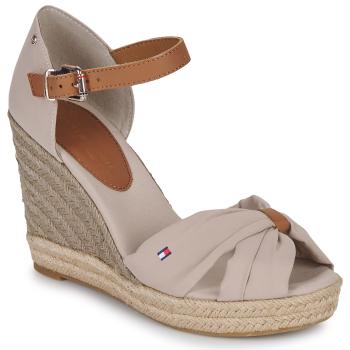 Tommy Hilfiger  BASIC OPEN TOE HIGH WEDGE  Sandále Béžová