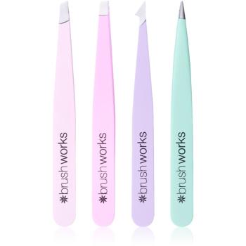 Brushworks Tweezer Set Pastel sada pinziet