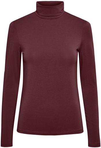 Pieces Dámske tričko PCSIRENE Slim Fit 17108494 Tawny Port XS