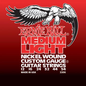 Ernie Ball Medium Light Nickel Wound w/ wound G Electric Guitar Strings