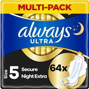 ALWAYS Ultra Secure Night Extra s krídelkami 64 ks (8006540546253)