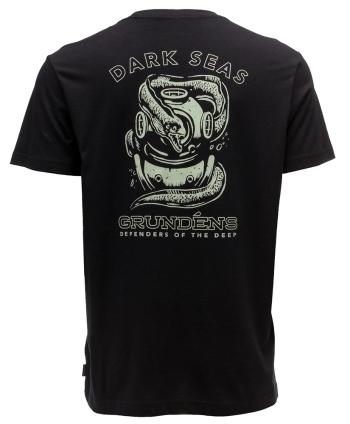 Grundéns tričko dark seas x grundens luminate ss t-shirt black - xxl