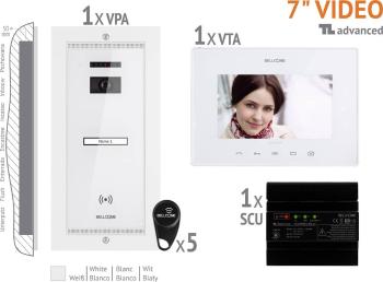 Bellcome VKA.P1FR.T7S9.BLW04 domové videotelefón káblový kompletný set pre 1 domácnosť biela