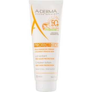 A-Derma Protect Kids ochranné opaľovacie mlieko pre deti SPF 50+ 250 ml