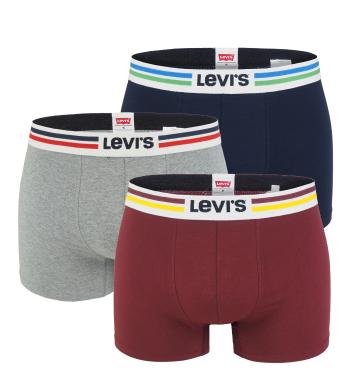 LEVI`S -  boxerky 3PACK Levi`s athleisure multicolor v darčekovom balení-L (89 - 95 cm)