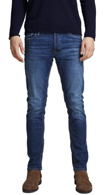 Jack&Jones Pánske džínsy JJIGLENN Slim Fit 12152347 Blue Denim 28/32